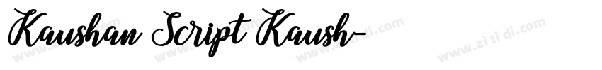 Kaushan Script Kaush字体转换 Kaushan Script Kaush字体转换